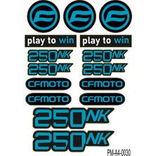 250NK Cfmoto Motosiklet Sticker Seti 04