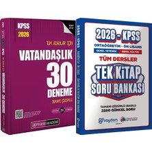 2026 Kpss Tüm Adaylar Için Vatandaşlık 30 Deneme Çözümlü - Ortaöğretim Ön Lisans Tek Kitap Soru