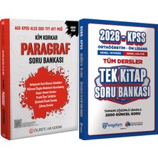 2026 Kim Korkar Paragraf Soru Bankası Ags Kpss Ales Dgs Tyt Ayt Msü - Ortaöğretim Ön Lisans Tek Kitap Soru