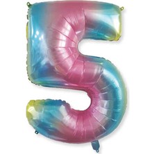 Benim Marifetlerim 5 Rakamı Rengarenk Folyo Balon 16 Inch 40 cm