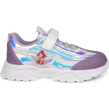 Cool 25C.YZ Cırtlı Mor Hafif Ortopedik Taban Kız Çocuk Spor Ayakkabı