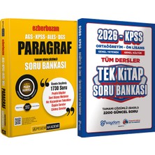 2026 Ags-Kpss-Ales-Dgs Ezberbozan Paragraf Video Çözümlü Soru - Ortaöğretim Ön Lisans Tek Kitap Soru