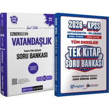 2026 Kpss Genel Yetenek Genel Kültür Ezberbozan Vatandaşlık Soru - Ortaöğretim Ön Lisans Tek Kitap Soru