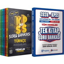 2026 Kpss Hem Yazılı Hem Video Çözümlü Modüler Set Soru Bankası (5 Kitap) + Ortaöğretim Ön Lisans Tek Kitap Soru