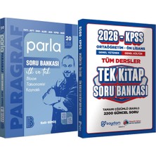 2026 Parla Paragraf Soru Bankası + Ortaöğretim Ön Lisans Tek Kitap Soru