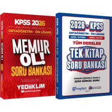 2026 Kpss Genel Yetenek Genel Kültür Ortaöğretim - Ön Lisans Memur Ol Soru + Ortaöğretim Ön Lisans Tek Kitap Soru