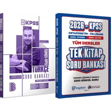 2026 Kpss Türkçe Tamamı Çözümlü Soru Bankası + Ortaöğretim Ön Lisans Tek Kitap Soru
