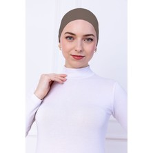 Kaymayan Silikonlu Bandana Bone - Sportif Saç Bandı Kahverengi
