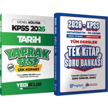 2026 Kpss Genel Kültür Tarih Çek Kopart Yaprak Test + Ortaöğretim Ön Lisans Tek Kitap Soru