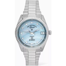 Classics Automatic 32 mm Otomatik Saat, Mavi & Gümüş, Elmas Detaylı