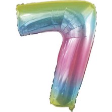 Benim Marifetlerim 7 Rakamı Rengarenk Folyo Balon 16 Inch 40 cm