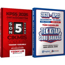 2026 Ortaöğretim Genel Yetenek - Genel Kültür Çözümlü Son 5 Sınav Çıkmış Sorular+Ortaöğretim Ön Lisans Tek Kitap Soru