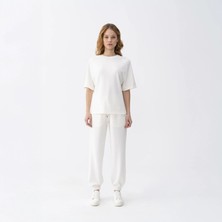 Ivy Kadın Modal Jogger Pantolon Ekru