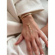 Zirkon Taşlı Gold Şahmeran