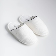 Ponta Kadın Ev Terliği Beyaz Siyah