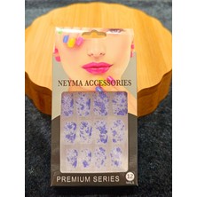 Monalisa Home Lüks Simli Figürlü Takma Tırnak