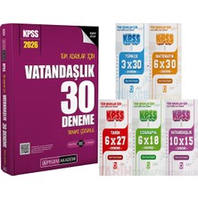 2026 Kpss Tüm Adaylar Için Vatandaşlık 30 Deneme Çözümlü - 5 Ders 31 Deneme