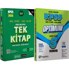 2026 Kpss Genel Yetenek Genel Kültür Konu Anlatımlı Tek Kitap - Lisans Optimum 5 Deneme