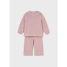 Mayoral Pembe Kız Bebek Triko Takım 2592