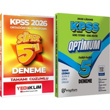 2026 Kpss Ortaöğretim-Önlisans Tamamı Çözümlü Süper 5 Deneme + Lisans Optimum 5 Deneme