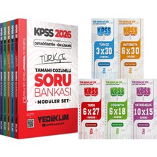 2026 Kpss Ortaöğretim Ön Lisans Tamamı Çözümlü Soru Bankası Modüler Set + 5 Ders 31 Deneme