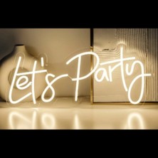 Let's Party Yazılı Neon LED