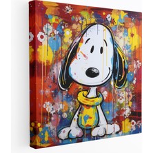 Popcas Snoopy Duvar Sanatı - Ifade Dolu Snoopy Kanvas Tablo - Snoopy Kanvas Tablo Duvar Sanatı Ifade Dolu