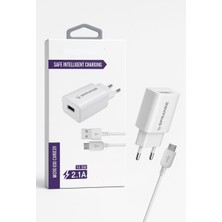 Micro Şarj Aleti Set Adaptör ve Kablo 10.5W 2.1A USB Micro Girişli Adaptör ve Kablo Hızlı Şarj Aleti Seti