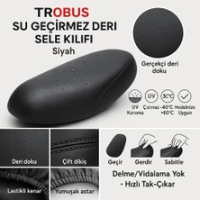 Çelik Motor Xgj 100-7 Deri Sele Kılıfı – Su Geçirmez, Uv Korumalı (Siyah)