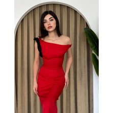 Jovani Omuz Detaylı Elbise