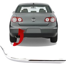 Vw Passat 2006-2011 Tampon Nikelajı Arka Sol Krom 3C5807459A