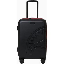 Printed Zipper Shark Carry-On Luggage El Bagajı Valiz