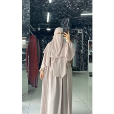 Açelya Takım Ferace Sufle Peçe 3 Parça