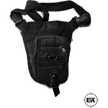 Özel Bölmeli Tactical Tabanca Taşımalı Bel ve Bacak Çantası – Siyah