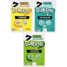 Günay Yayınları 7. Sınıf Bumerang Serisi 32 Haftalık Denemeler Türkçe Fen Bilimleri Din Kültürü Seti 2026 Güncel Basım