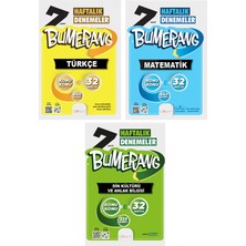 Günay Yayınları 7. Sınıf Bumerang Serisi 32 Haftalık Denemeler Türkçe Matematik Din Kültürü Seti 2026 Güncel Basım