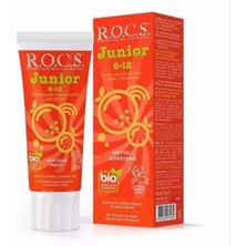 Rocs Junior Meyveli Gökkuşağı 6-12 Yaş Florürsüz Diş Macunu 74 ml Bitkisel İçerikli Özel Formül