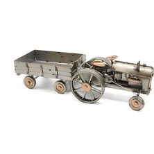 Dekoratif Metal Traktör Römorklu