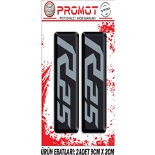 R25 Yamaha Ön Maşa 3D Kabartmalı 2'li Damla Sticker 5