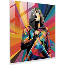 Popcas Pink Floyd Cam Tablo - Geometrik Pop Sanat - Prism Tasarımı