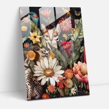Popcas Doğanın Hayal Cam Tablosu - Frida Kahlo Eserleri Ev Dekorasyonu Botanik Unsurlar Frida Kahlo Tarzı