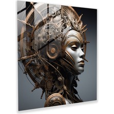 Popcas Amazon Kadınları Cam Tablo - Enerji Soyut Heykel Modern Sanat