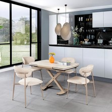 Seol 4 Sandalyeli Mutfak Masa Takımı