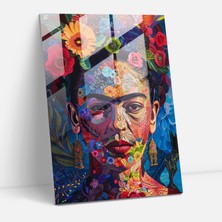 Popcas Frida Kahlo Tarzı Cam Duvar Sanatı - Frida Kahlo Eserleri Ev Dekorasyonu Modern Sanat