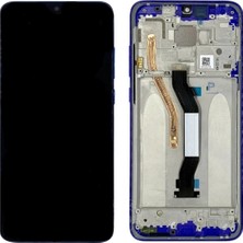 Xiaomi Uyumlu Redmi Note 9 Pro LCD Ekran Dokunmatik Mavi Çıtalı Servis