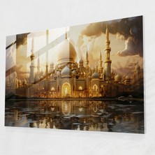 Popcas Zarif Cam Duvar Sanatı Cami - Modern Sanat Günbatımı Huzurlu