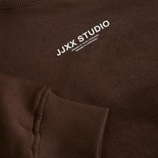 Kadin Minimal Logo Baskili Sweatshirt - Studio