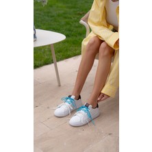 Sedorf Beyaz-Bordo Hakiki Deri  Spor Ayakkabi