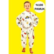 Mini Kiti Elyafsız Kışlık Uzun Kollu Çift Kat %100 Pamuk Pazen Arabalı Cocuk Bebek Uyku Tulumu