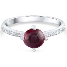 Lial Diamond 1.89 Karat Pırlanta Yakut Yüzük, Gerçek Pırlanta, Sertifikalı Mücevher